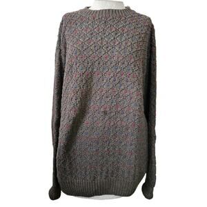 Vintage Grey Cotton Blend Sweater Size Medium